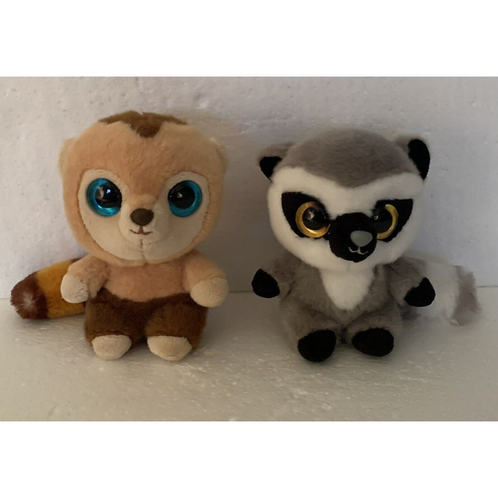 Lemmee Lemur Capped Capuchin Lemur Yoohoo to the Rescue Plush Stuffed Lot of 2